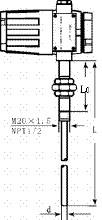 隔爆型热电偶尺寸展示图（2）