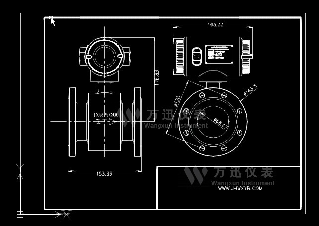 电磁流量计CAD图